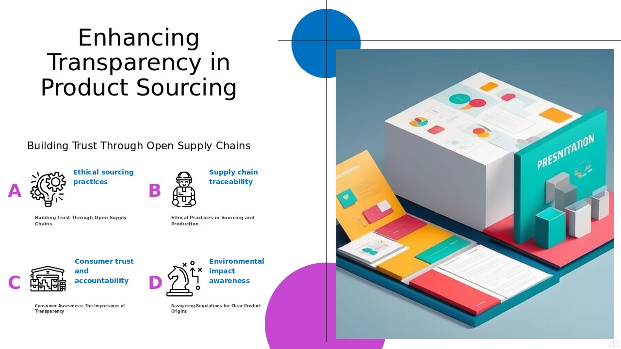 Professional PowerPoint template for transparency in product sourcing to improve customer satisfaction and build trust.
