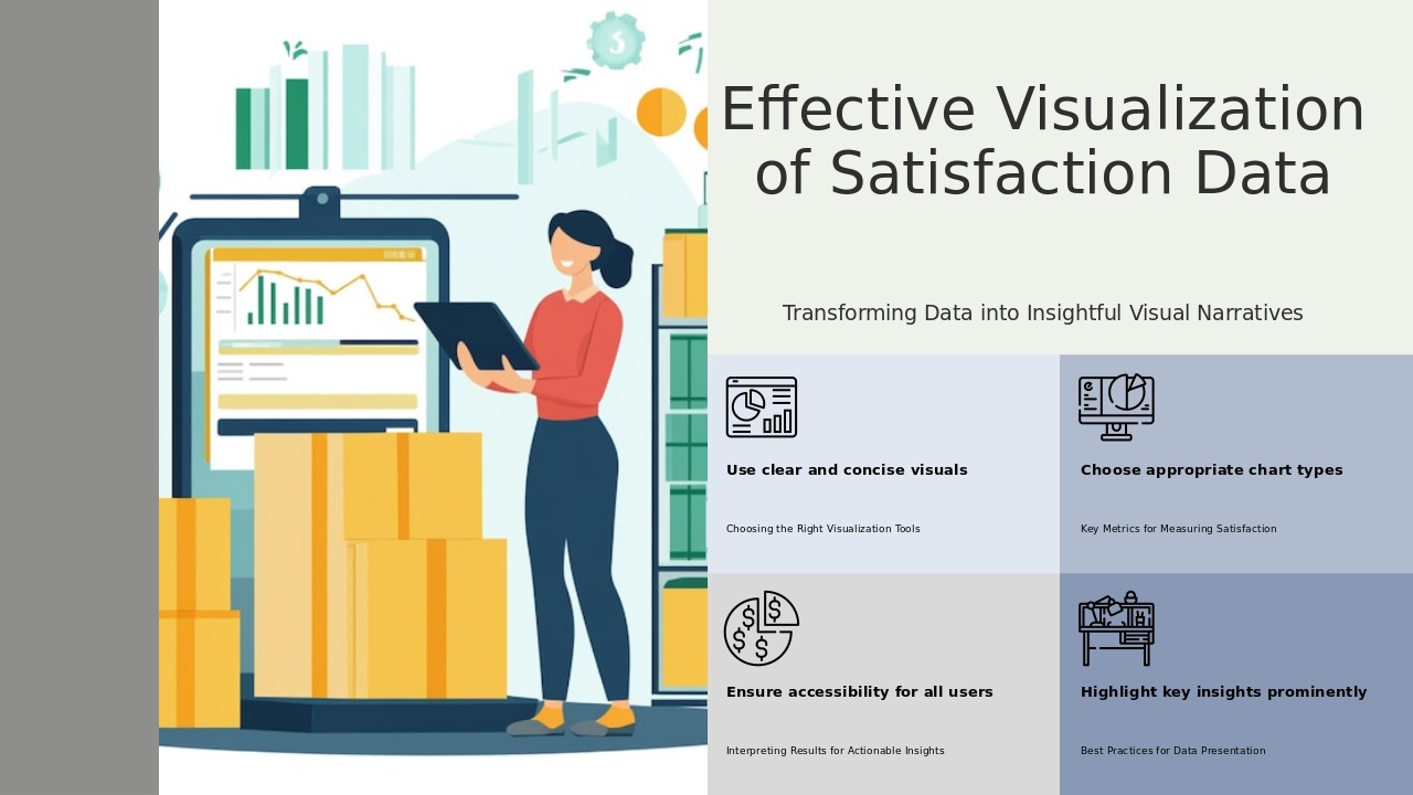 PowerPoint template for visualizing satisfaction data effectively with customer feedback in professional presentation slides.