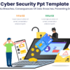 Cyber Security Ppt Template - Causes Of Data Breaches, Consequences Of Data Breaches, Preventing Data Breaches