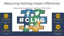 PowerPoint template for tracking hashtag performance in social media insights and data analytics presentation template.