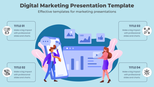 Digital Marketing Presentation Template - Effective templates for marketing presentations. Learn how to earn with affiliate marketing.
