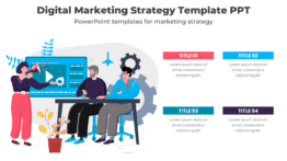 Digital Marketing Strategy Template PPT - PowerPoint templates for marketing strategy. Learn how to earn with affiliate marketing.