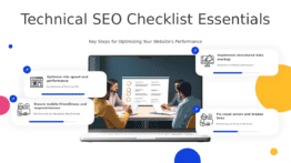 Technical SEO Checklist Essentials PowerPoint template for a professional presentation on SEO best practices and implementation techniques