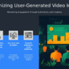 PowerPoint template for user-generated video content tips to create engaging video marketing slides in your presentation