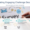 PowerPoint template for Designing Engaging Challenges with interactive employee engagement presentation templates and gamified training presentation kit.