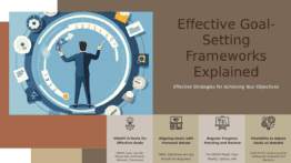 Professional PowerPoint template for goal-setting frameworks featuring slides for employee productivity and feedback mechanisms