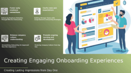 PowerPoint template for Engaging Onboarding Programs with interactive employee retention slides and professional presentation design.