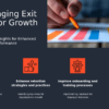 PowerPoint template for utilizing exit data for improvement featuring employee feedback analysis slides and retention strategies.