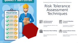 PowerPoint template showcasing effective risk tolerance assessment methods for a professional presentation on financial efficiency.