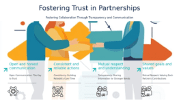 Professional PowerPoint template for Building Trust in Partnerships, featuring effective ppt slides for goal setting and accountability.