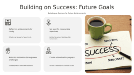 PowerPoint template for setting future goals after wins featuring customizable achievement slides and professional presentation layouts