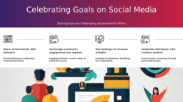 Professional PowerPoint template for Social Media Celebrations for Goals, showcasing goal setting celebration slides and success celebration design.
