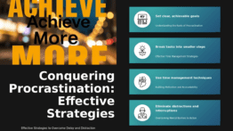 PowerPoint template for tackling procrastination tactics with effective goal setting slides for professional presentations