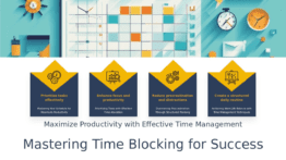 PowerPoint template for Time Blocking for Success, featuring professional presentation design and effective goal setting templates.