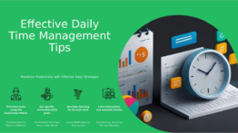 PowerPoint template for Time Management Techniques Daily with effective goal tracking templates and customizable goal setting PowerPoint slides