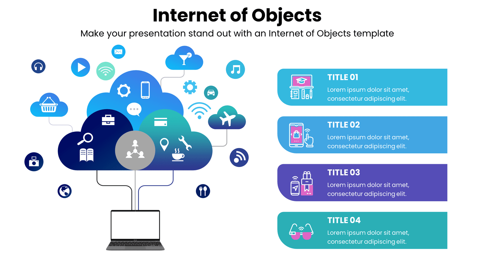 Internet of Objects 3 Internet of Objects - Make your presentation stand out with an Internet of Objects template