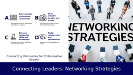 PowerPoint template for Networking Events for Leaders featuring strategic networking PowerPoint design and professional presentation ppt slides.