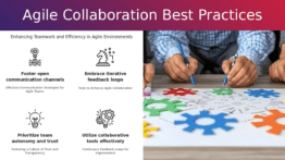 PowerPoint template showcasing best practices for Agile collaboration in professional presentations and cross-functional team meetings.