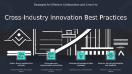 PowerPoint template for best practices for cross-industry innovation showcasing effective collaboration strategies and leadership insights