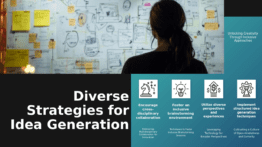 PowerPoint template for strategies for diverse idea generation, perfect for a professional presentation with inclusive leadership design.