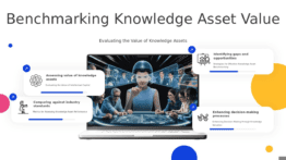 PowerPoint template for benchmarking knowledge asset worth, ideal for professional presentations and effective knowledge management strategies