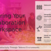 Professional PowerPoint template for customizing collaboration workspaces, featuring interactive teamwork presentation templates and customizable collaboration workspace slides.