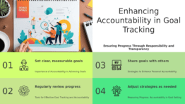 PowerPoint template for accountability in goal tracking, designed for professional presentations and team performance tracking.