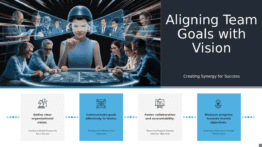 PowerPoint template for aligning team goals with vision in a professional presentation featuring strategic planning ppt slides