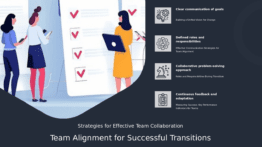 PowerPoint template for aligning teams in transition success with effective change strategies and leadership alignment PowerPoint slides