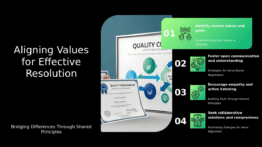 PowerPoint template for aligning values in conflict resolution featuring effective conflict management templates and team alignment slide deck