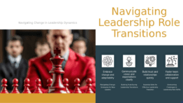 Leadership Role Transitioning PowerPoint template for professional presentations on succession planning and executive alignment strategies.
