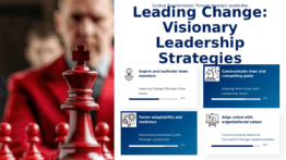 PowerPoint template for Leadership Vision in Change Management, featuring professional presentation design and vision mission integration slides