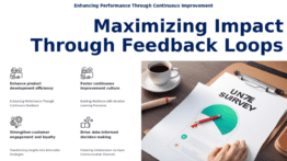PowerPoint template for leveraging feedback loops in professional presentations, featuring stakeholder engagement presentation slides