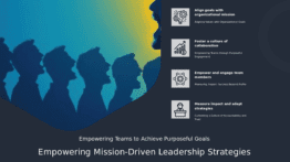 PowerPoint template for mission-driven leadership strategies with professional presentation design and engaging ppt slides for effective communication