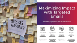 Professional PowerPoint template for targeted email campaigns, featuring market segmentation and email marketing strategy slides.