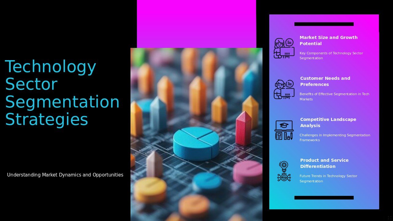 Professional PowerPoint template for Technology Sector Segmentation Frameworks, ideal for market analysis and industry segmentation presentations.