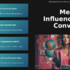 Professional PowerPoint template for tracking conversions from influencer posts with effective ppt slides and metrics analysis