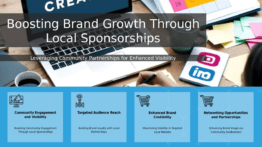 Professional PowerPoint template for local sponsorships for brand growth, featuring clear ppt slides for community engagement strategies.