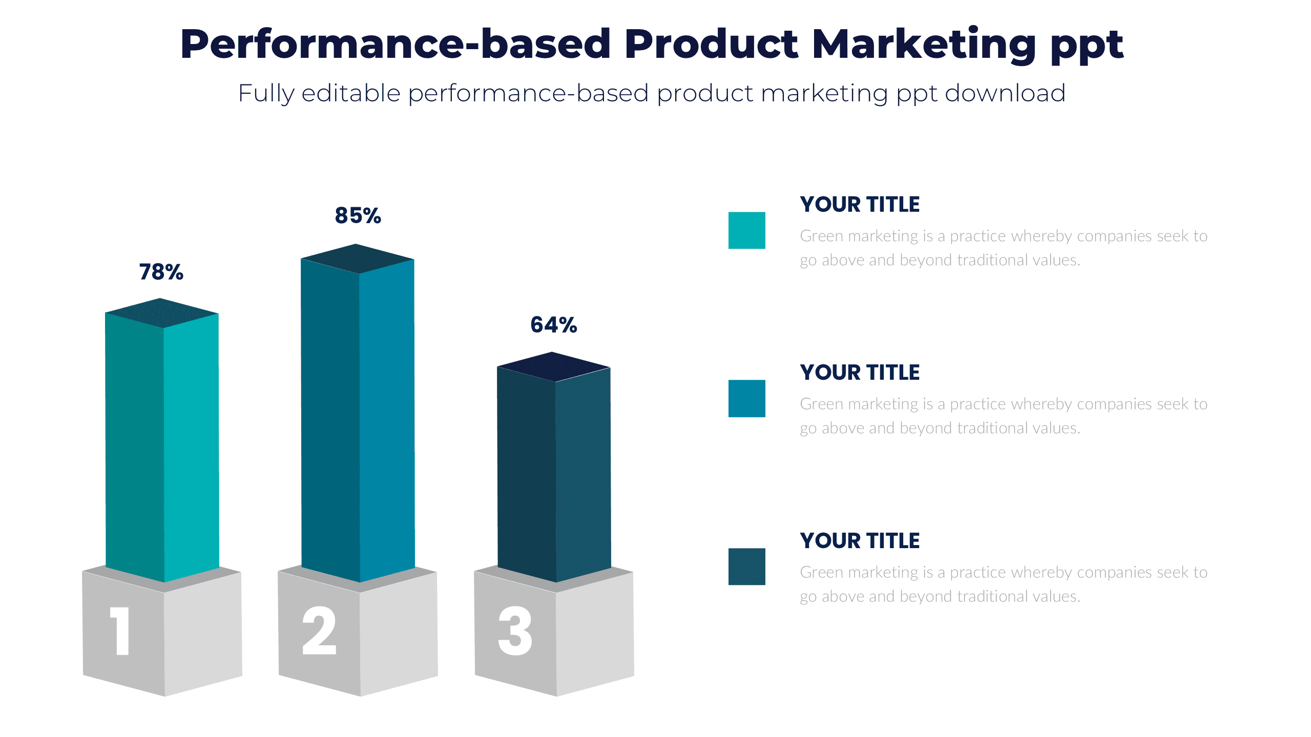 Performance-based product marketing ppt for marketing strategy