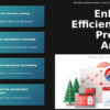 Professional PowerPoint template for predictive analytics for efficiency, featuring analytical process improvement slides and data-driven decision making strategies.