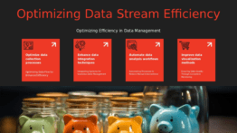 Professional PowerPoint template focusing on Streamlining Data Streams for effective real-time performance monitoring and analytics dashboards