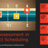 Professional presentation PowerPoint template for risk assessment in scheduling with effective project management slide deck.