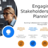 Professional PowerPoint template for Stakeholder Engagement in Risk Planning with effective communication strategy slides and design.