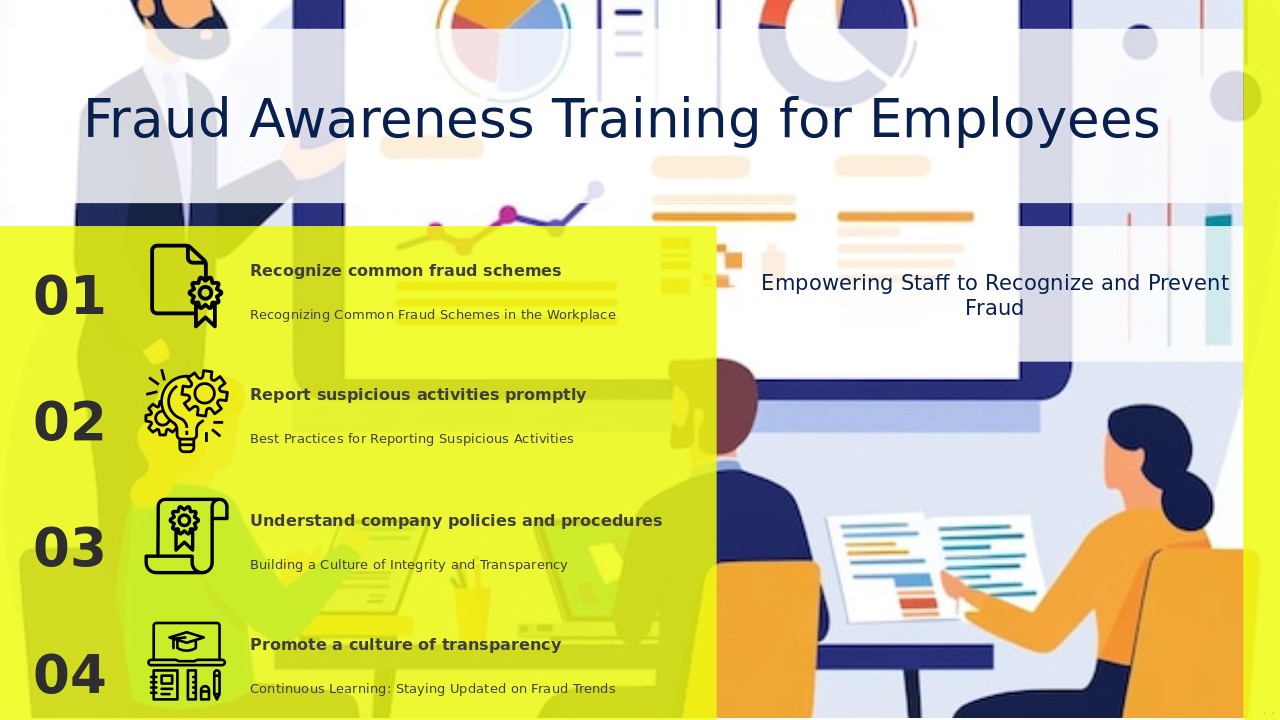 Professional PowerPoint template for Employee Training for Fraud Awareness with interactive slides and practical fraud detection training content.