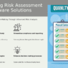 PowerPoint template for Risk Assessment Software Solutions showcasing professional presentation and operational risk assessment framework PPT slides