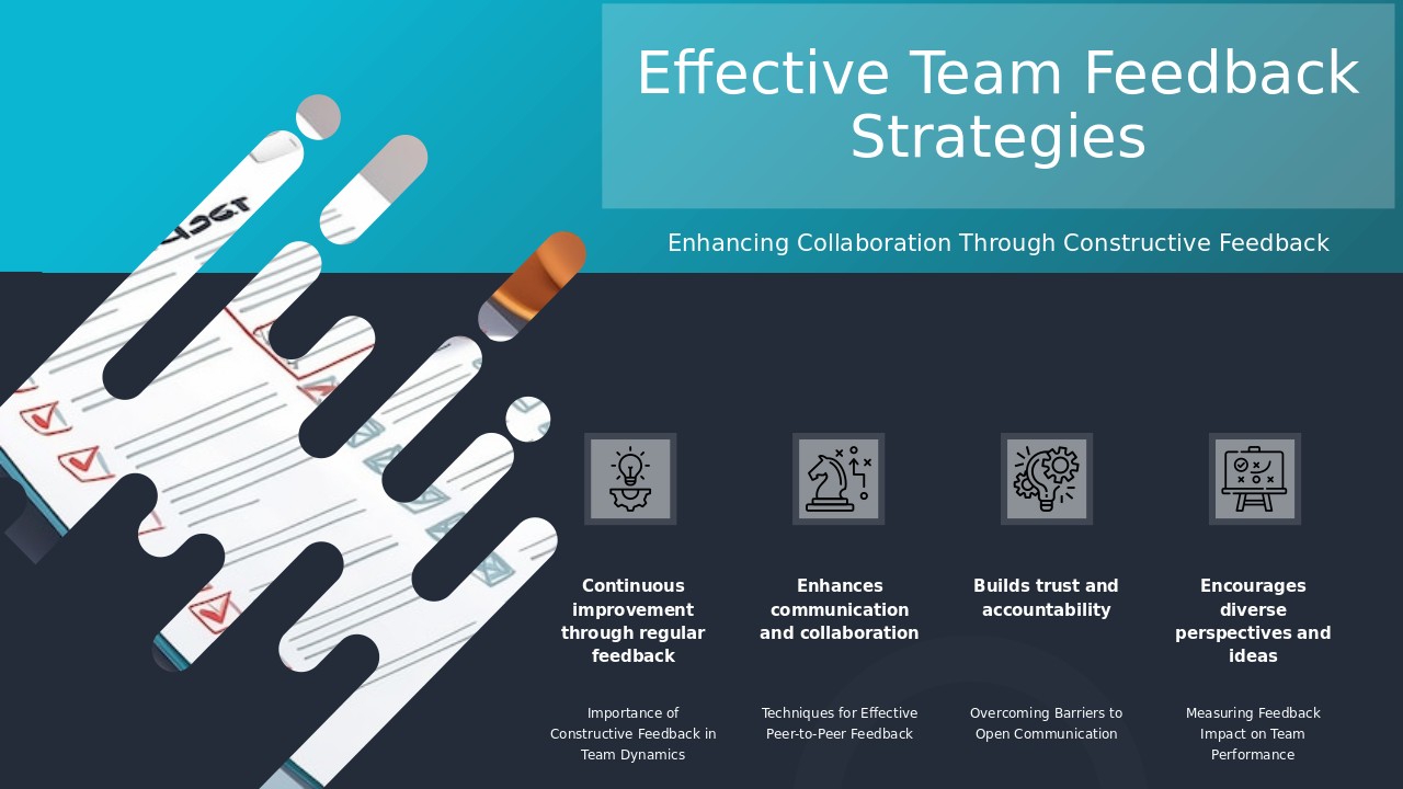 Professional PowerPoint template for Feedback Mechanisms in Teams, designed for effective communication and collaboration in organizations.