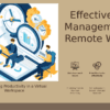 Time Management for Remote Workers PowerPoint Template Download 1 PowerPoint template for Time Management for Remote Workers featuring effective remote work strategies and productivity tips for remote workers.