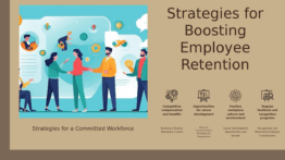 PowerPoint template for Enhancing Employee Retention with professional presentation slides and effective employee engagement strategies