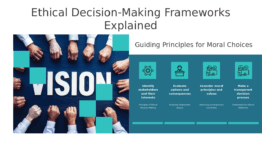 Professional PowerPoint template for ethical decision frameworks with customizable slides for values-based decision making.