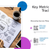 PowerPoint template for Key Metrics for Goal Monitoring with professional presentation design and performance metrics presentation slides